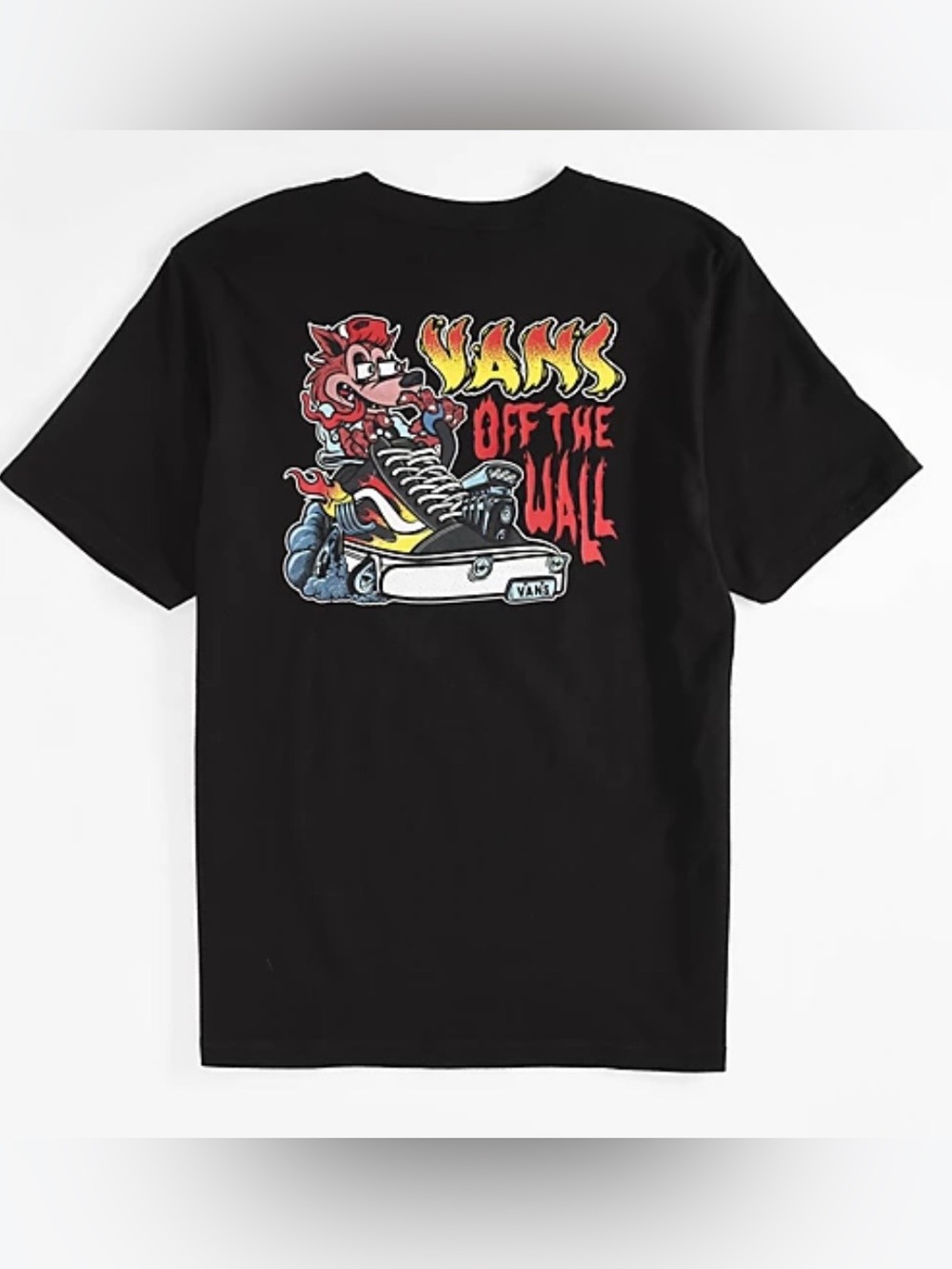 Vans Kids Kustom Classics Black T-Shirt Size XL